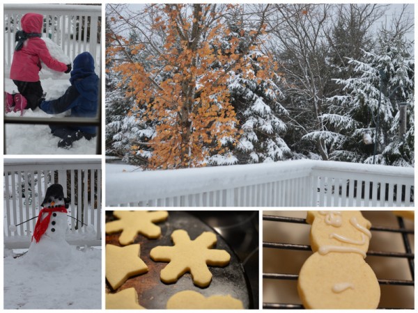 First Snow Collage