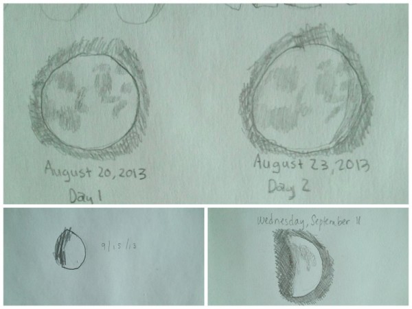 Drawing the Moon Phases