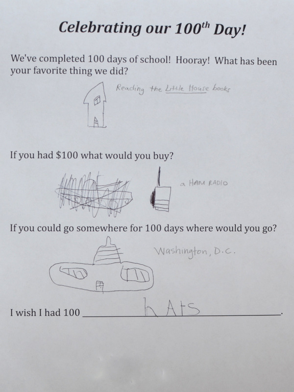 100th Day Questions